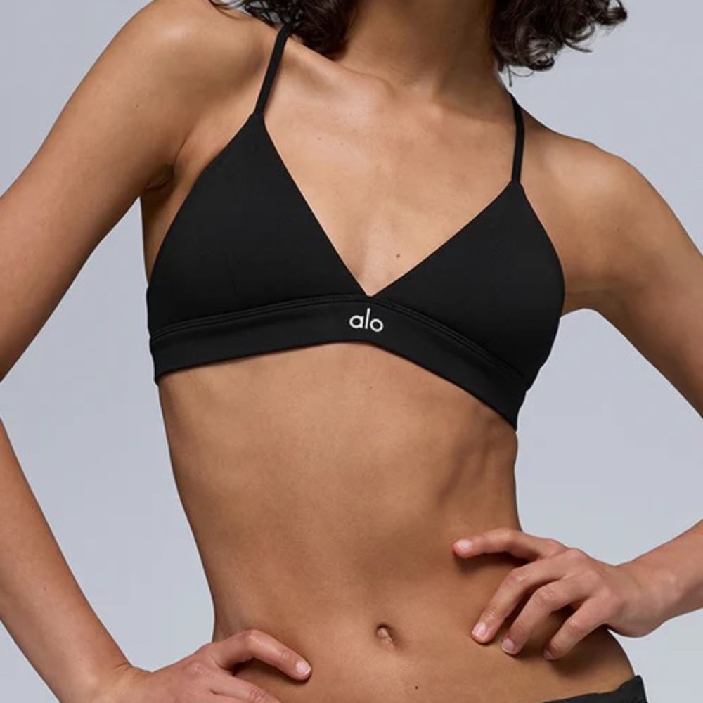 ALO Yoga Splendor Bra in Black and White (L)